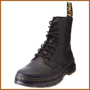 Unisex Leather Lace-Up Ankle Boots, Work Boot Style, Round Toe